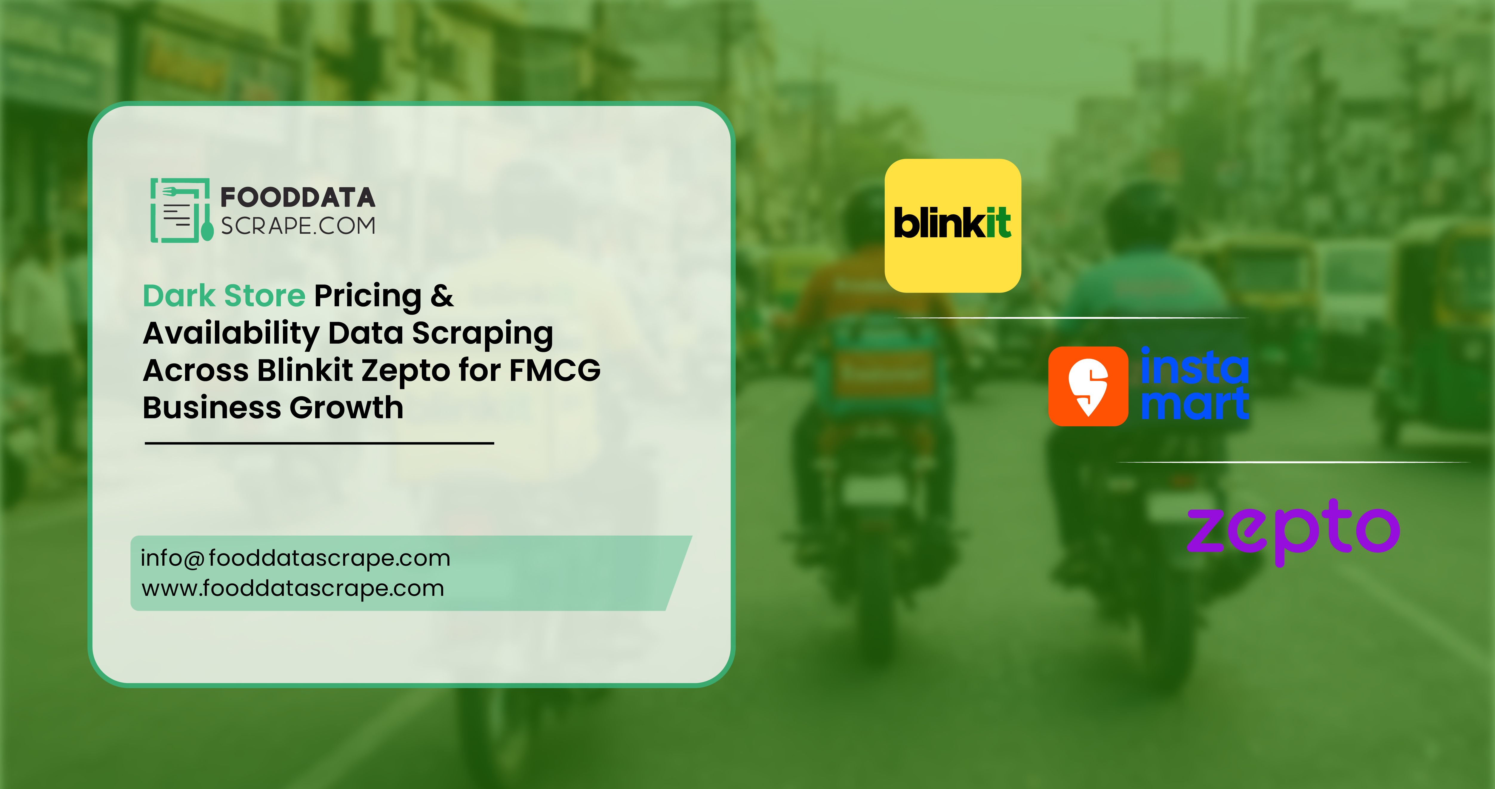 Dark Store Pricing & Availability Data Scraping Across Blinkit Zepto for FMCG Business Growth